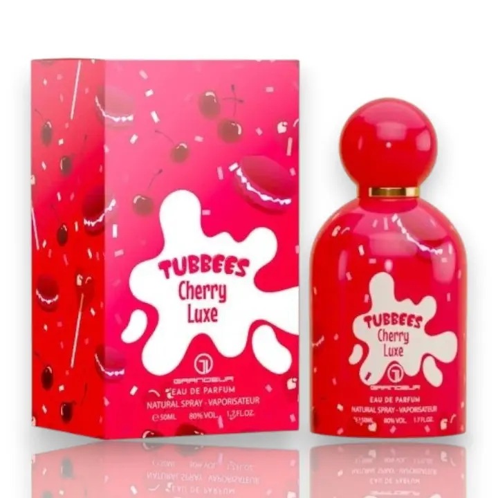Grandeur Tubbees Cherry Luxe Eau De Parfum, 50 ML (1.7 oz) Natural Spray Fragrance, Fruity Kids' Perfume, Single Item Unisex Vaporisateur