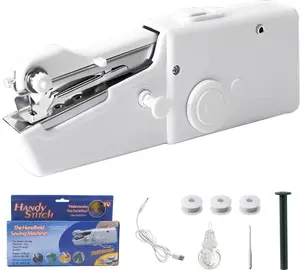 Handheld Sewing Machine Mini Portable Cordless with Accessory Kit for Quick Stitching Easy to Operate for Home Travel and DIY Sewing Machine for Beginners Sewingmachine(Battery not included)