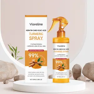 Kojic Acid & Turmeric Exfoliating Spray, Body Exfoliant,BodyExfoliator, Moisturizing Body Cleanser, Gentle Skin CareforMost Skin Types Including Sensitive Skin