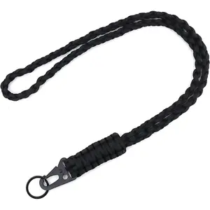 Heavy Duty  Lanyard  for Men Women Outdoor , Parachute Rope Necklace Keychains with HK Clip Key Ring