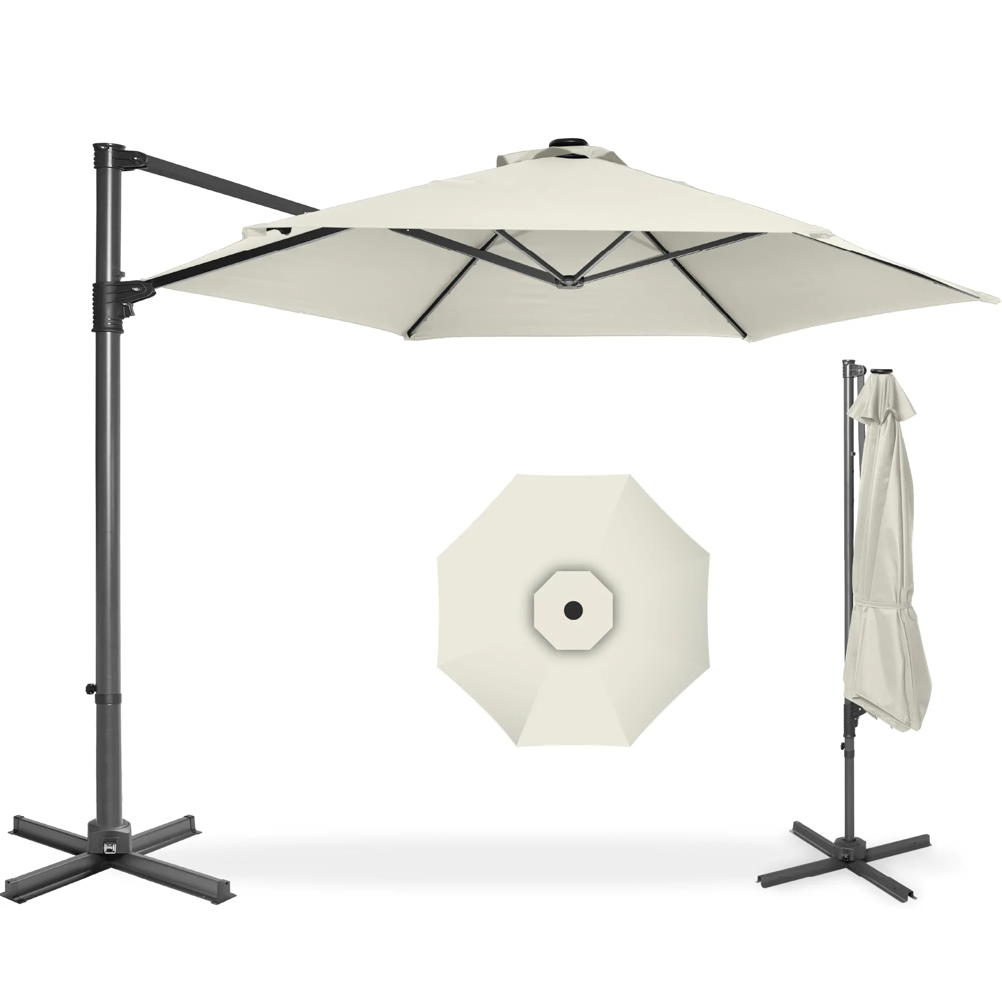 Best Choice Products 10ft 360° Rotating Cantilever Offset Hanging Patio Umbrella