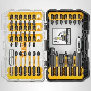 Screwdriver Bit Set, 40 Pcs. Impact Ready, FlexTorq Impact Driver Bit Set with Storage Case