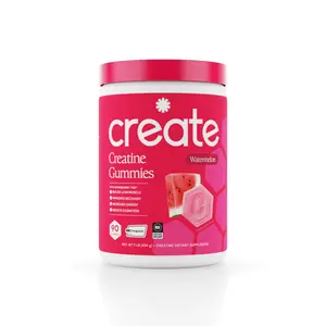 Create Wellness Watermelon Creatine Monohydrate Gummies - Delicious Gummies for Wellness Energy Focus & More - 1.5g Creapure per Gummy