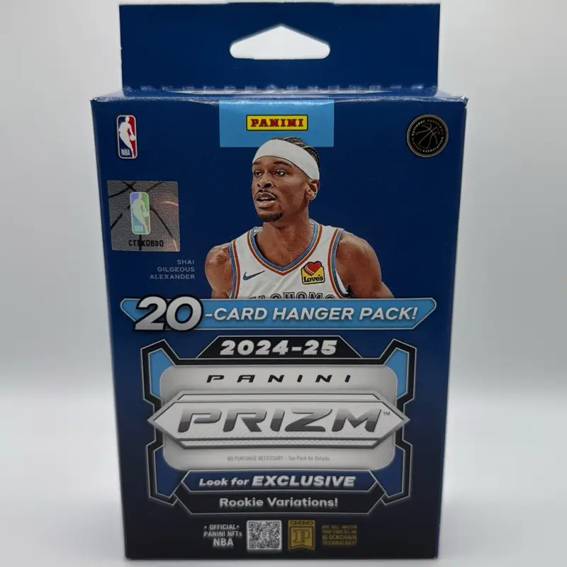 Panini 2024-25 Prizm Basketball Hanger Box - 20 Card Pack with Exclusive Rookie Variations Official NBA Trading Cards