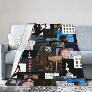 Drake Lyric Explorer Flannel Blanket Inspired Ultra Soft Flannel Blanket Warm and Cozy Living Room Shawl Office Blanket Sofa Decoration Four Seasons Travel Blanket Multipurpose Gift Blanket Home Decor Accessory Digital Printing