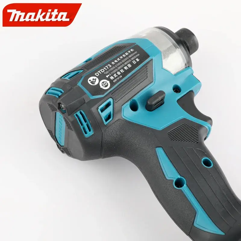 Makita Lithium Screwdriver New Dtd173 Impact Screwdriver Set Household Electric Screwdriver Electric Hand Drill