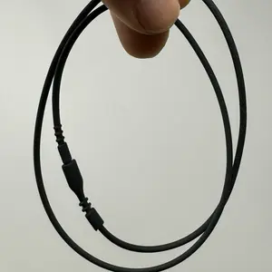 Vegan Claspless Tube Locking Necklace Female Male Birthday Auspicious Daily Engagement Anniversary