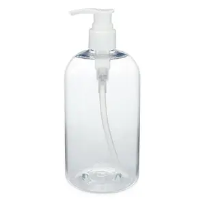 Empty PET Clear Bottle with Pump 16oz