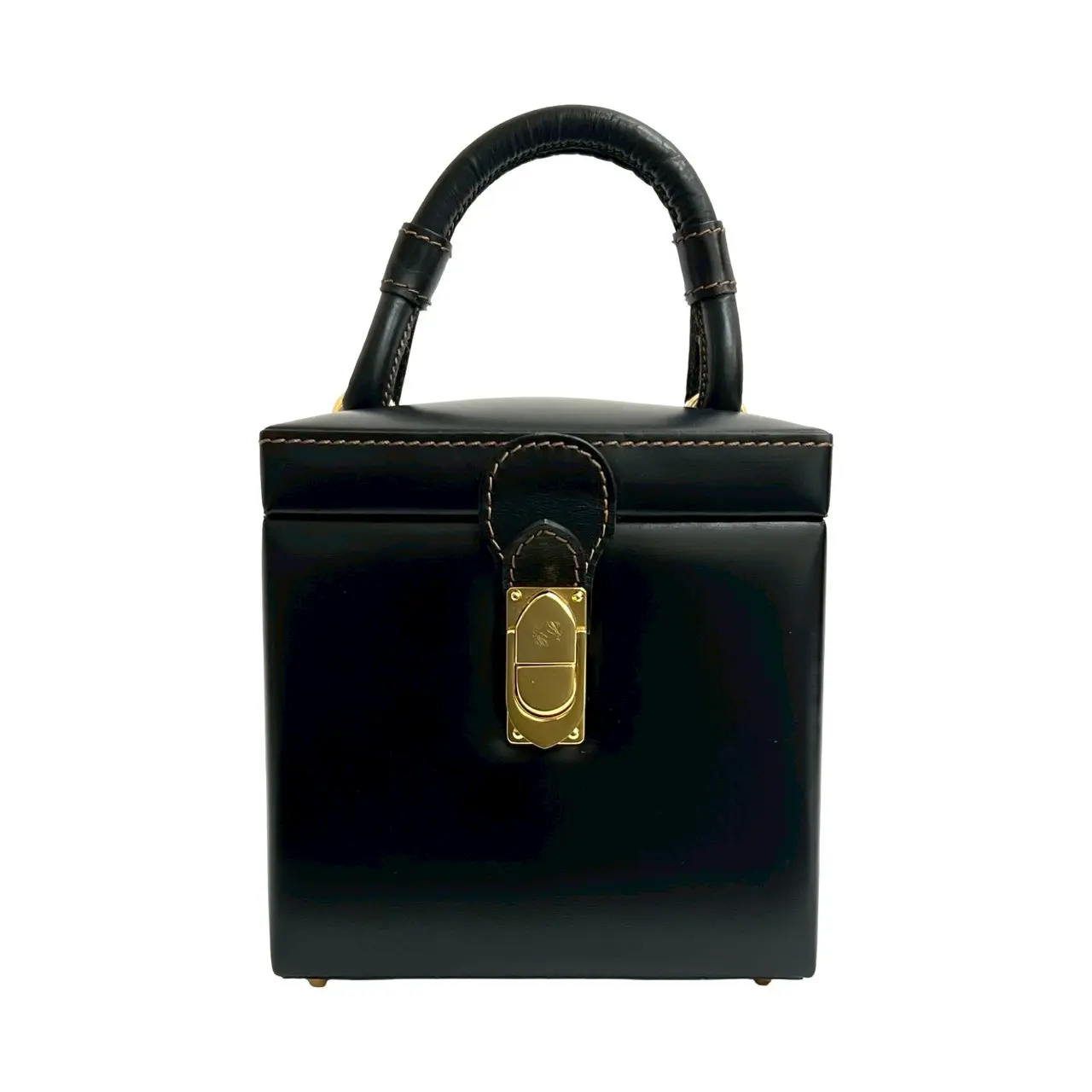 Pre-owned Loewe Calfskin Tote Bags Anagram Leather Handbag