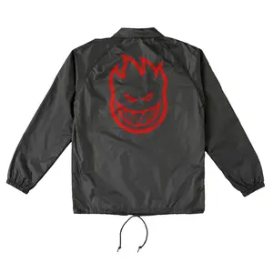 Spitfire Wheels Coat Bighead Fill Double Windbreaker Jacket Black/Red/White