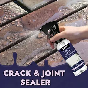 DOEYVOSE All-in-One Grout & Joint Sealer Spray - Waterproof, Quick-Dry, Deep Penetrating, Heat-Resistant, Long-Lasting Formula for Tile, Concrete, Brick, Stone, Plaster - Leak Repair, Indoor/Outdoor Use, Balcony, Roof, Shower, Bathtub, Walls - 100ml