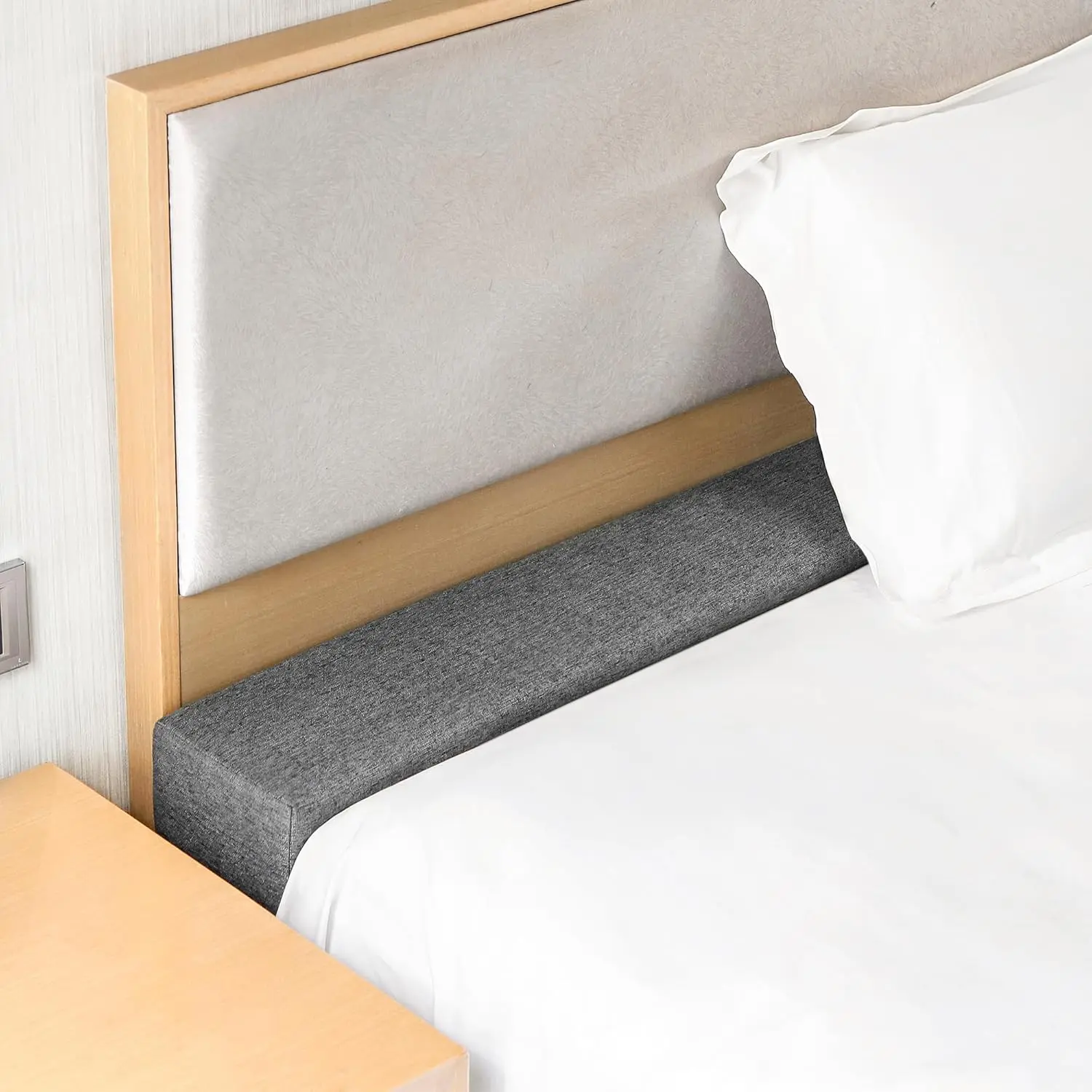 Bed Gap Filler for  Mattress, High-Density 45D Sponge, Removable and Washable Cover, Mattress Extender Filler for Headboard Gap, Bed Space Crack, Wall(78"x8"x6", )
