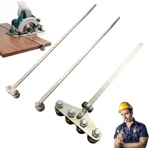 Circular Saw Roller Guide,Positioning Calipers for Precise Measurements & Easy Wood Cutting, Adjustable Stainless Steel Positioning Caliper, Calipers for Circular Skill Hand Saw