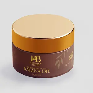 Harmonic Beauty 100% Pure Honduran Batana Oil for Hair & Scalp Nourishment 80g - Deep Moisturizing & Growth for Stronger Healthier Hair