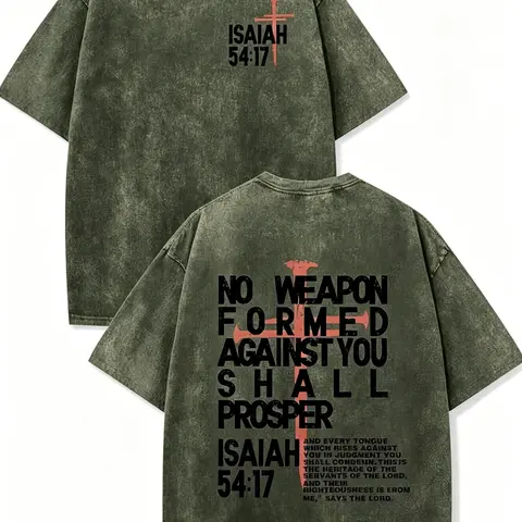 Men's Oversized Vintage Acid Wash Drop-Shoulder Short-Sleeve Graphic Tee, Christian Clothing Jesus T-Shirt, Ideal Gifts for Him Cool Gifts for Guys (Sports & Outdoor Sports Top)