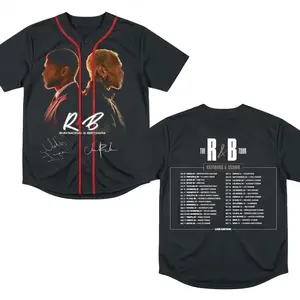 [Baseball Jersey] 2026 Tour Inspired R&B Baseball Jersey, R&B Tour Baseball Jersey, Baseball Jersey Gift Fans, Custom Jersey