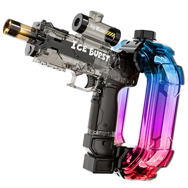 2 pack Electric Water Guns for Kids Adults - 2026 New Automatic LED Water Blaster with Strobe Lights, Long Range & Large Capacity Water Pistol, Rechargeable Squirt Guns, Outdoor Summer Toys for Pool Beach
