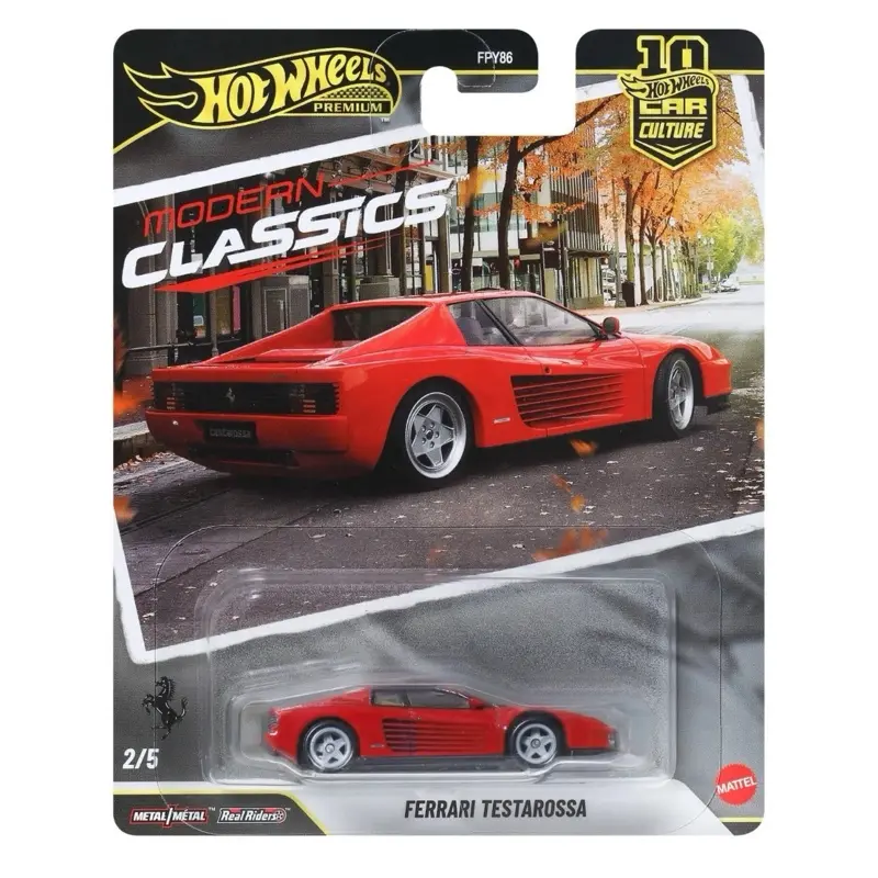 Hot Wheels Premium Car Culture Modern Classics Ferrari Testarossa 1:64 Scale