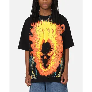 73Studio Marvel Ghost Rider All Over Print T-Shirt Black