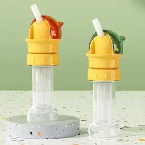 Kids' Water Bottle Spout Adapter Cap with Straw, Water Bottle Spout Adapter, Universally Compatible with Juice and Water Bottles, Portable Juice and Water Bottle Straw Cap, Leak-Proof Straw Cap, Suitable for Toddlers and Children, Beverage Accessory.