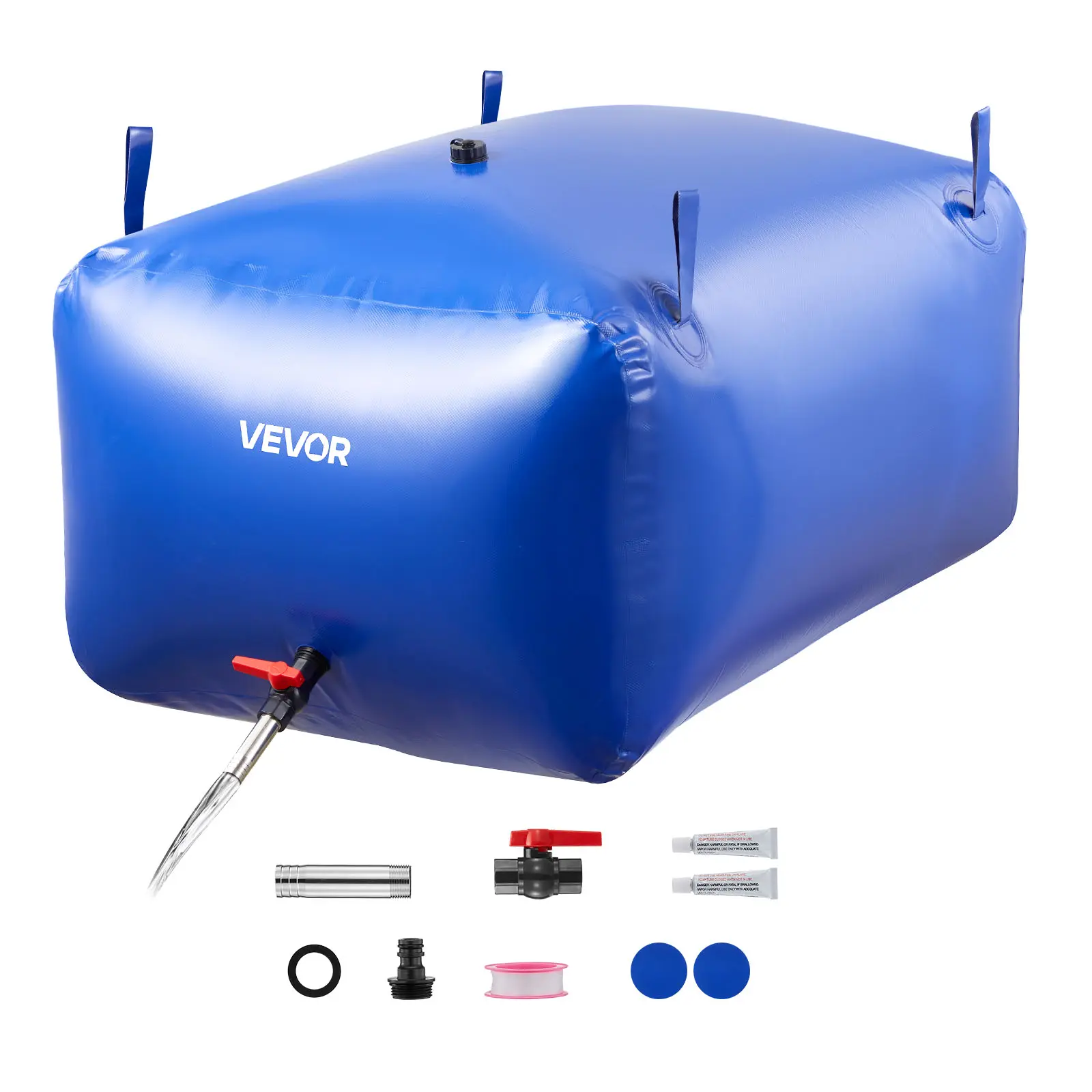 【Summerfinds】VEVOR Water Storage Bladder 105.7 Gallon Large Capacity Water Bag,Portable & Collapsible Soft Waters ContainerLeakproof & Tear-Resistant PVC Emergency Waters Storage Tank for RV Truck & Outdoor Use