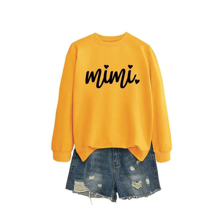 Yellow sweatshirt（Black font）