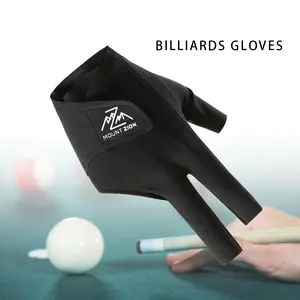 Unisex Three-Finger Snooker Glove, Anti-Slip Ice Silk Breathable Table Tennis Gloves for Adults, Professional Snooker Competition Gear