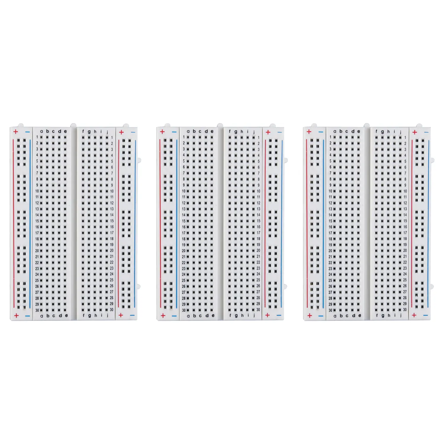 ELEGOO 6PCS Solderless Breadboards Prototyping Kit - White PP Plastic, 400-Points, 2 Positive & Negative Power Rails for Arduino PCB Circuit Prototyping, Circuit Building (DIY Enthusiasts Compatible),back to school,back to school haul