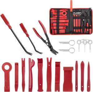 19-Piece Trim Removal Tool Kit, Multi-Function Pry Bars for Car Door, Audio & Dashboard Disassembly, No Scratches