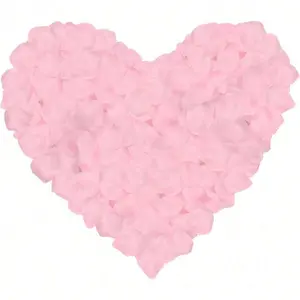 1000pcs Realistic Rose Petals, Non-Woven Fabric Material, Stacked Petals, Scattered Flowers, Wedding Decor, Home Decoration, Party Gift, Diy Flower Decor