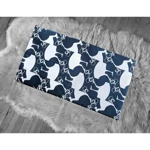 SALE IKEA Bankkamrat, Hemmahos, Stuva Bench Pad Cover  Navy Bird Animal Print