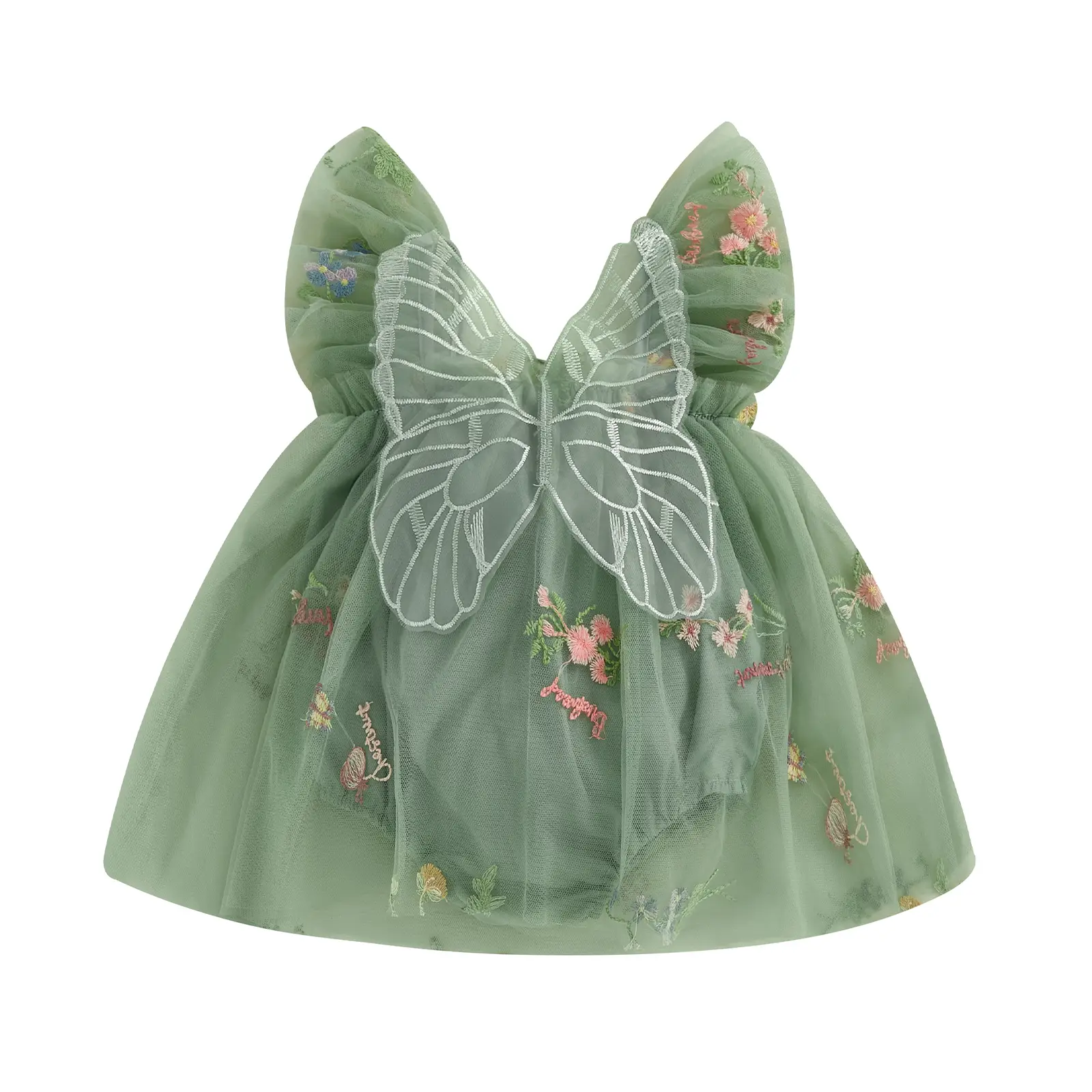 0-18Months Toddler Baby Dress Birthday Party First Birthday Outfit Girl Fairy Dress Tulle Girl Dresses Butterfly