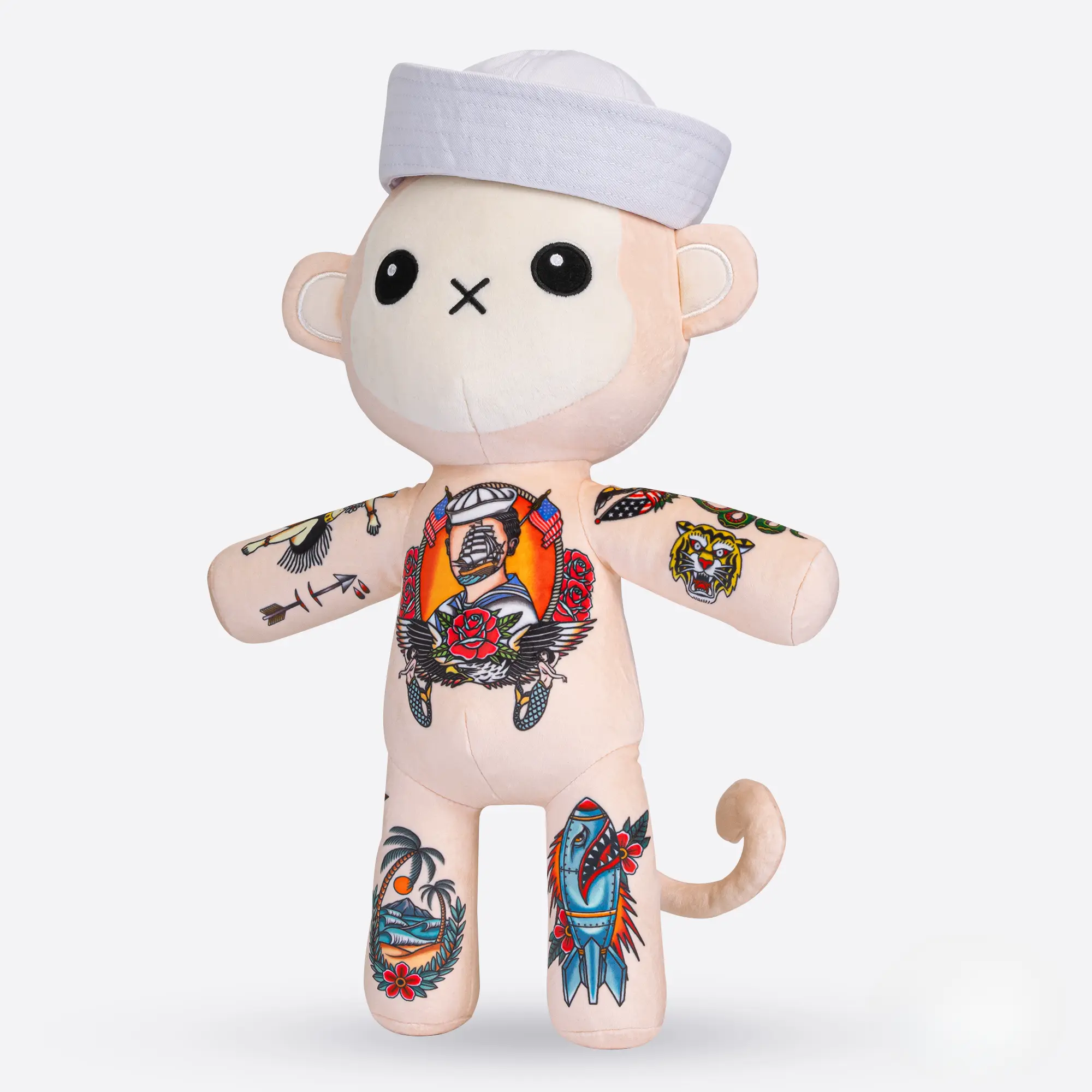 Buddy the Monkey 15-Inch Plushie by Tattoo Zoo