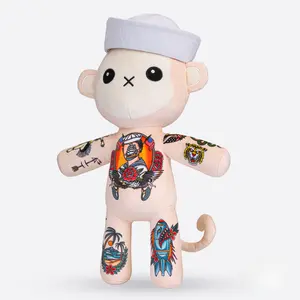 Buddy the Monkey 15-Inch Plushie by Tattoo Zoo
