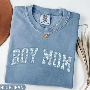 Comfort Colors® Boy Mom Shirt, Toile Floral Boy Mama Shirt, Pregnancy Announcement Boy, Mama of Boys Shirt, Mother's Day Gift, Cute Mom Tee U5P