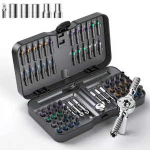 66-In-1 Ratchet Screwdriver Set with Magnetic Bits, Multipurpose Screwdriver, Multifunctional Screwdriver, Home Repair Tool Kit, Detachable T-Type Handle, Ideal for Furniture, Electronics, Gifts for Men