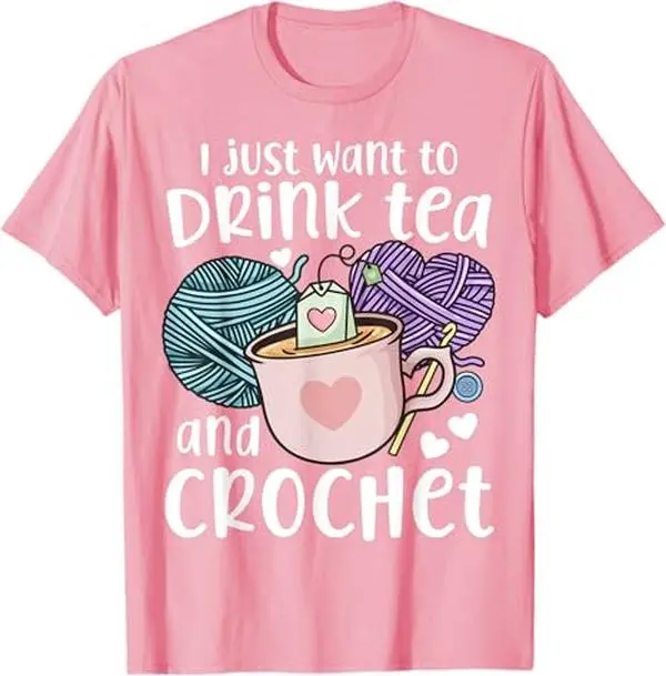 Crocheting Crochet T-Shirt Basic Fabric for Men and Women