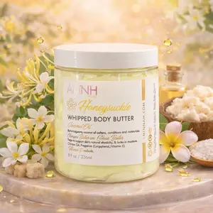 Honeysuckle Whipped Body Butter Moisturizer Nourishing with Shea Butter & Vitamin E for Soft Supple Skin