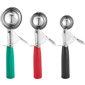 Cookie Scoop Set, Ice Cream Scoop Set, Cookie Scoops for Baking, Multiple Size Large-Medium-Small Size Disher, Professional 18/8 Stainless Steel Cupcake Scoop
