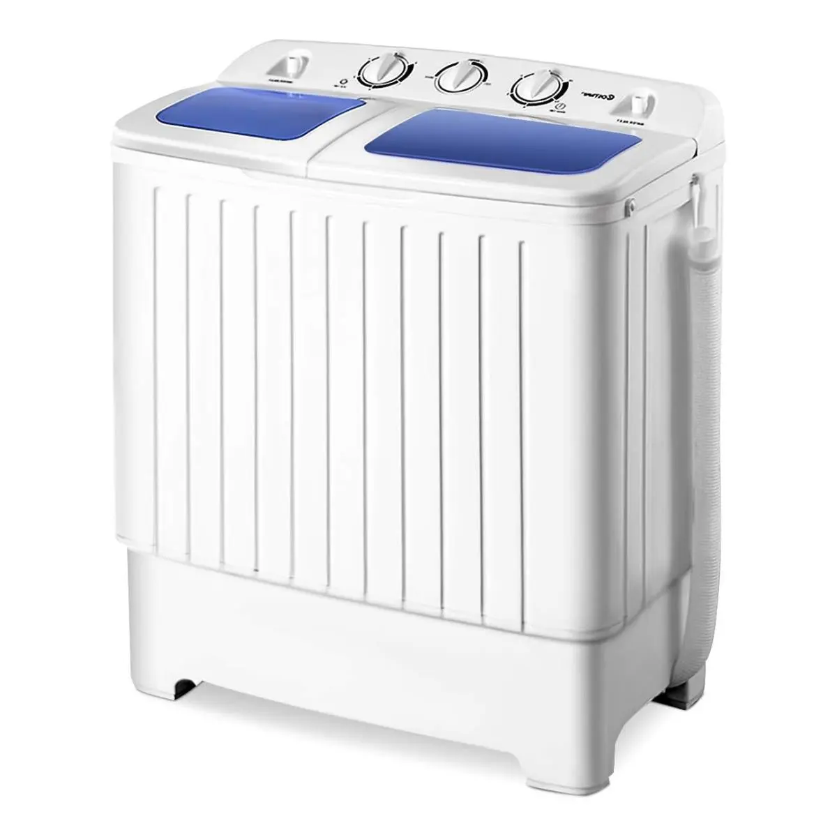 Costway Compact Twin Tub Washing Machine - Portable Mini Washing Machine with Durable Design, Timer Control for RVs and Apartments, Portable Washing Machine