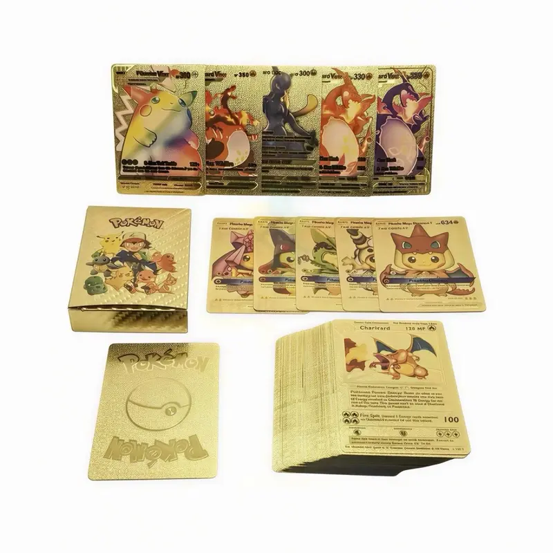 Pokemon (GOLD PACK) 55Pcs Trading Cards