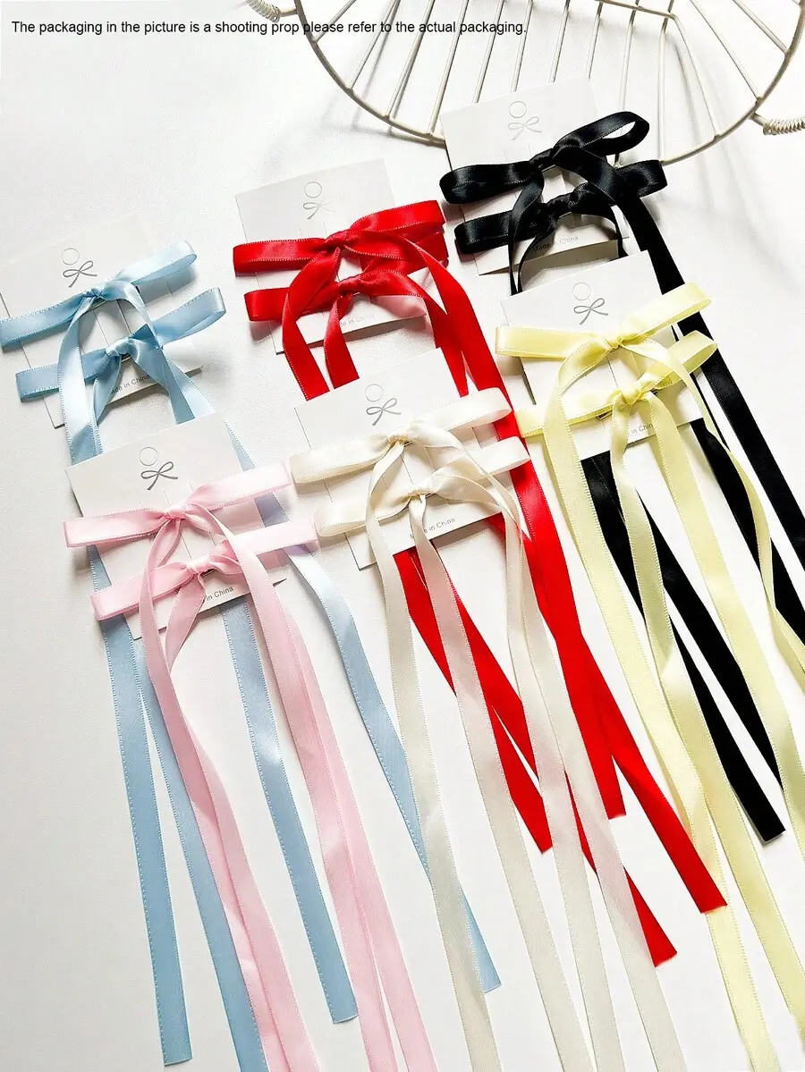 12pcs Women's Hair Accessories Set, Polyester Ribbon Colorful Bow Hairpins, Fashion Hair Clips, Sweet & Cute Hair Barrettes, Lace Elegant Hair Claws, Ballerina Y2K Fairy Style Hair Decor, Suitable For Daily Use, Hair Slide, Fall Fashion, Bows, Head Access