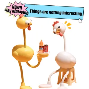 Changeable Shape Funny Mini Chick Lamp Foldable Craft Toy Adjustable DIY Shape Adorable Design with Phone Stand Functionality 3 Levels of Soft Lighting Creates a Tranquil Ambiance Perfect for Bedroom Reading Available Christmas Gift for Children and Teens