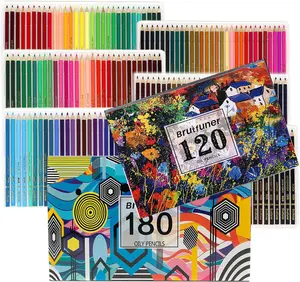 120/180 Colored Pencils, Soft Core Oil Based Color Pencils for Adult Coloring Books, Color Book, Art Supplies, Gifts for Kids, Adults, Artists, Professionals