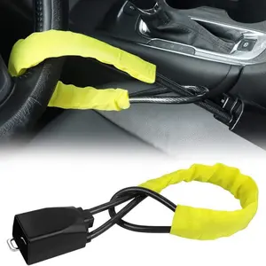 Automobile steering wheel anti-theft lock, vehicle-mounted latch security lock, steel wire rope multi-functional anti-picking lock, Car Accessories