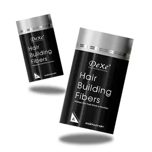 Dexe 2-Pack Hair Building Fiber Powder, Physical Thickening Technology, Conceals Scalp & Hair Part Lines, Enhances Hair Diameter & Support, Safe Gentle Formula, Natural-Looking Unisex Styling Powder for All Occasions, Black & Dark Brown,22g