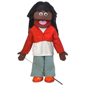 Sierra, Girl Puppet, Black (25")