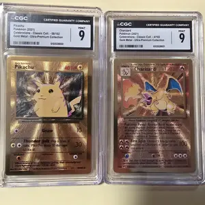 2021 Pokemon Celebrations Charizard and Pikachu CGC 9s Gold Metal Ultra Premium Collection 58/102 & 41/102