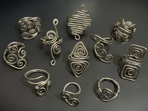 Wire wrapped adjustable ring. Boho Hippie ring.