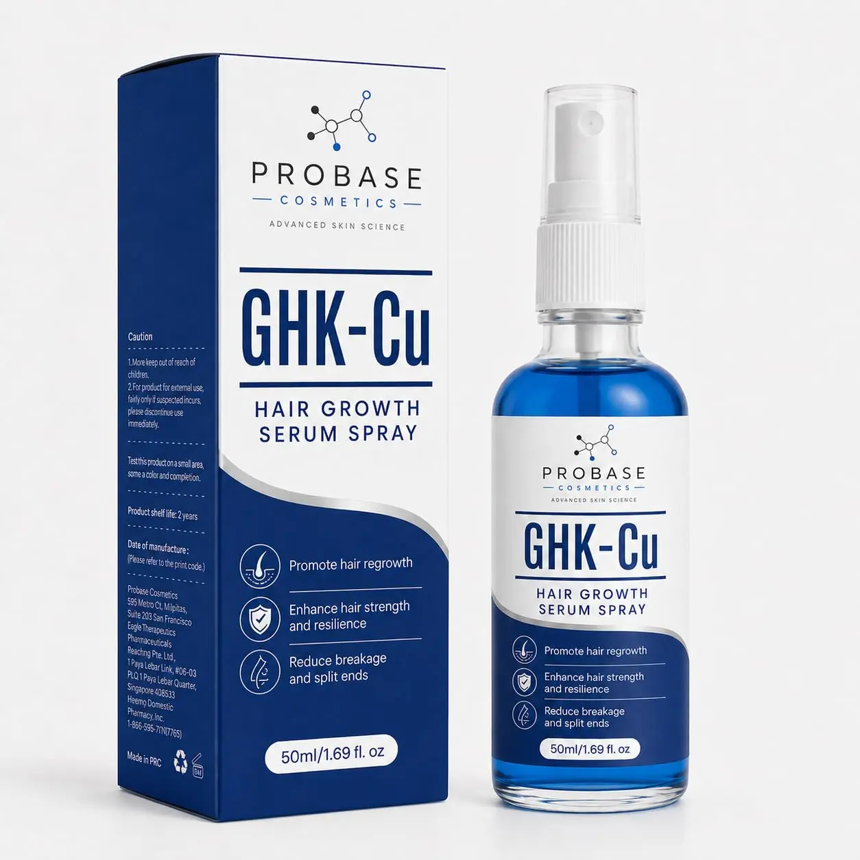 Probase Cosmetics GHK-Cu Hair Growth Serum Spray